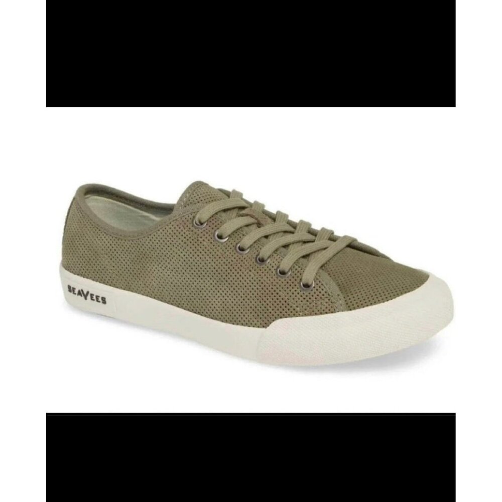 New Ladies SeaVees Monterey Army Green Sneaker Varsity Size 6